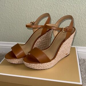 Michael Kors Jill Wedge Leather Acorn